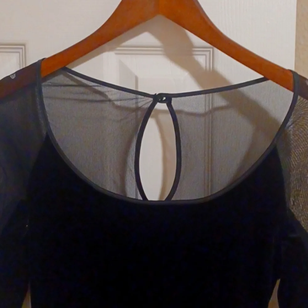Bardot Velvet & Mesh Dress - Picture 3 of 10